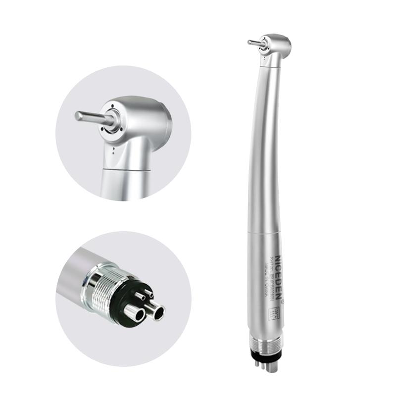 Niceden Kinder Mini Kopf 2 LED Dental High Speed Handstück Luftturbine 2/4 Loch