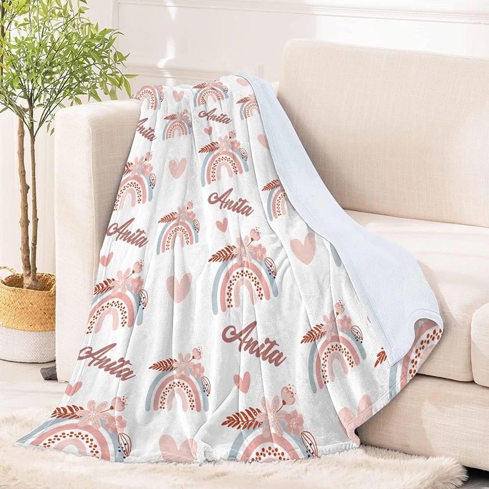 Customized Princess Name Blanket Childrens Personalized Blanket Birthday and Valentines Day Girl Gift Customized Blanket