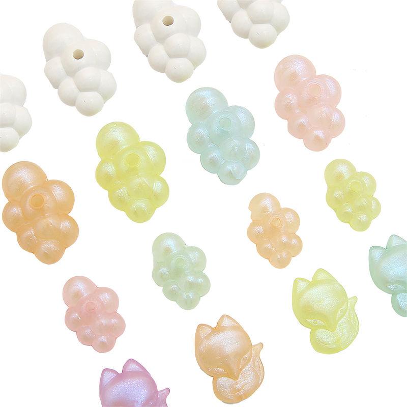 Acrylic Cartoon Flaky Clouds Beads Cute Cloud Spacer Charms Pendant For DIY Jewelry Making Accessories