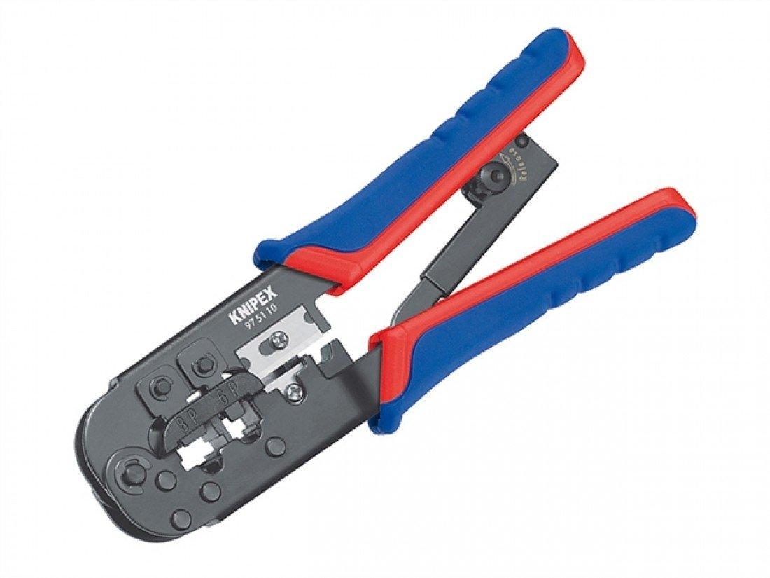 

KNIPEX Western Plug Crimping Pliers, 6/8-Pin, 9751-10SB