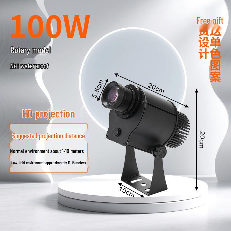Waterproof Outdoor Logo & Text Projector Light for Shop Facades & Walls