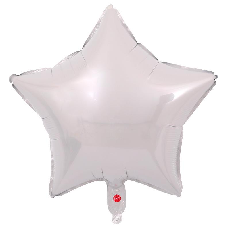 18" Heart and Star Foil Balloons for Weddings and Birthdays