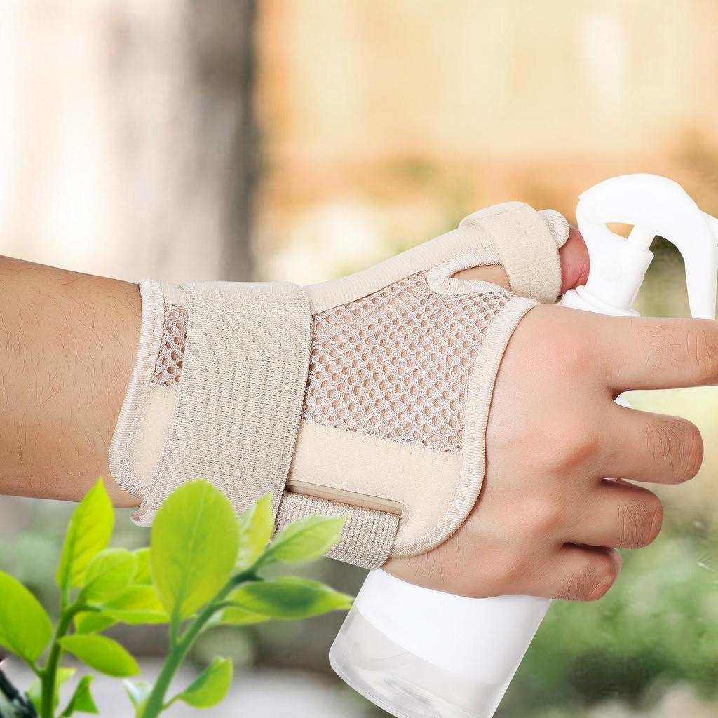 Verstellbare Aluminium Daumen- und Handgelenkstütze für Knöcheltenosynovitis - Schlankes Doppelband-Design