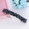 Elegant Crystal Rectangle Hair Clip Golden Metal Barrette Hairpin Hair Accessories