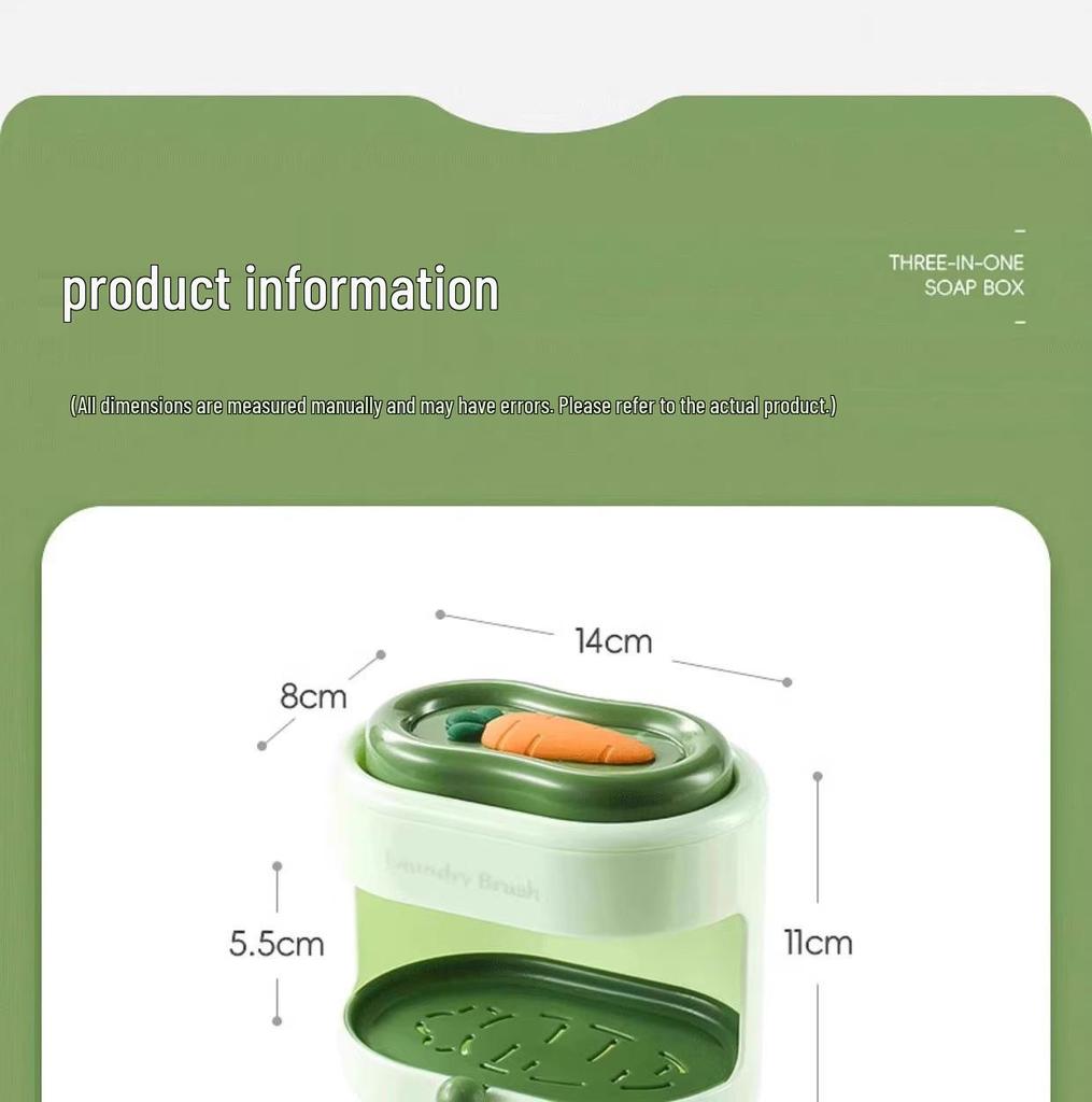 Newcomer Special: Bath Set - 3-in-1 Laundry Brush, Soap Dish, and Storage Rack