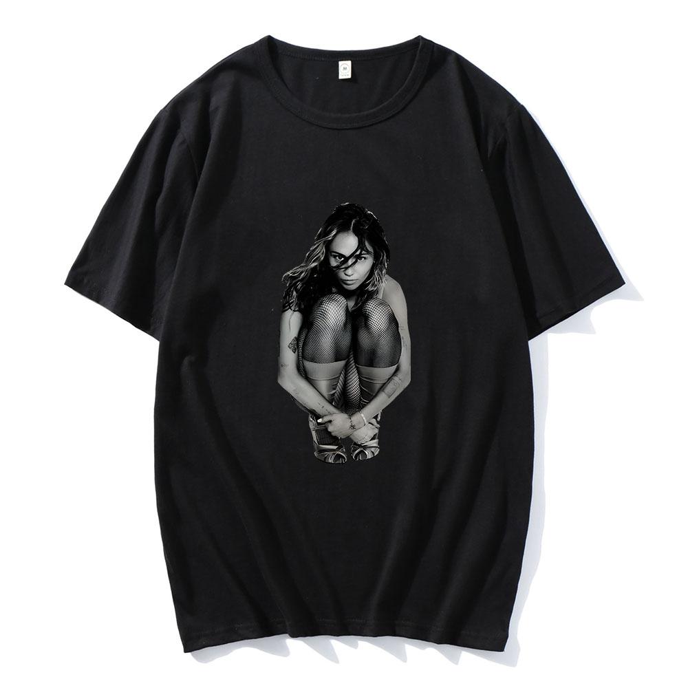 

Singer Millie Childs Print T-shirt Summer Short Sleeve Hip Hop T-shirt Street Wear Female Male Cotton Summer T-shirt - Men s ... S