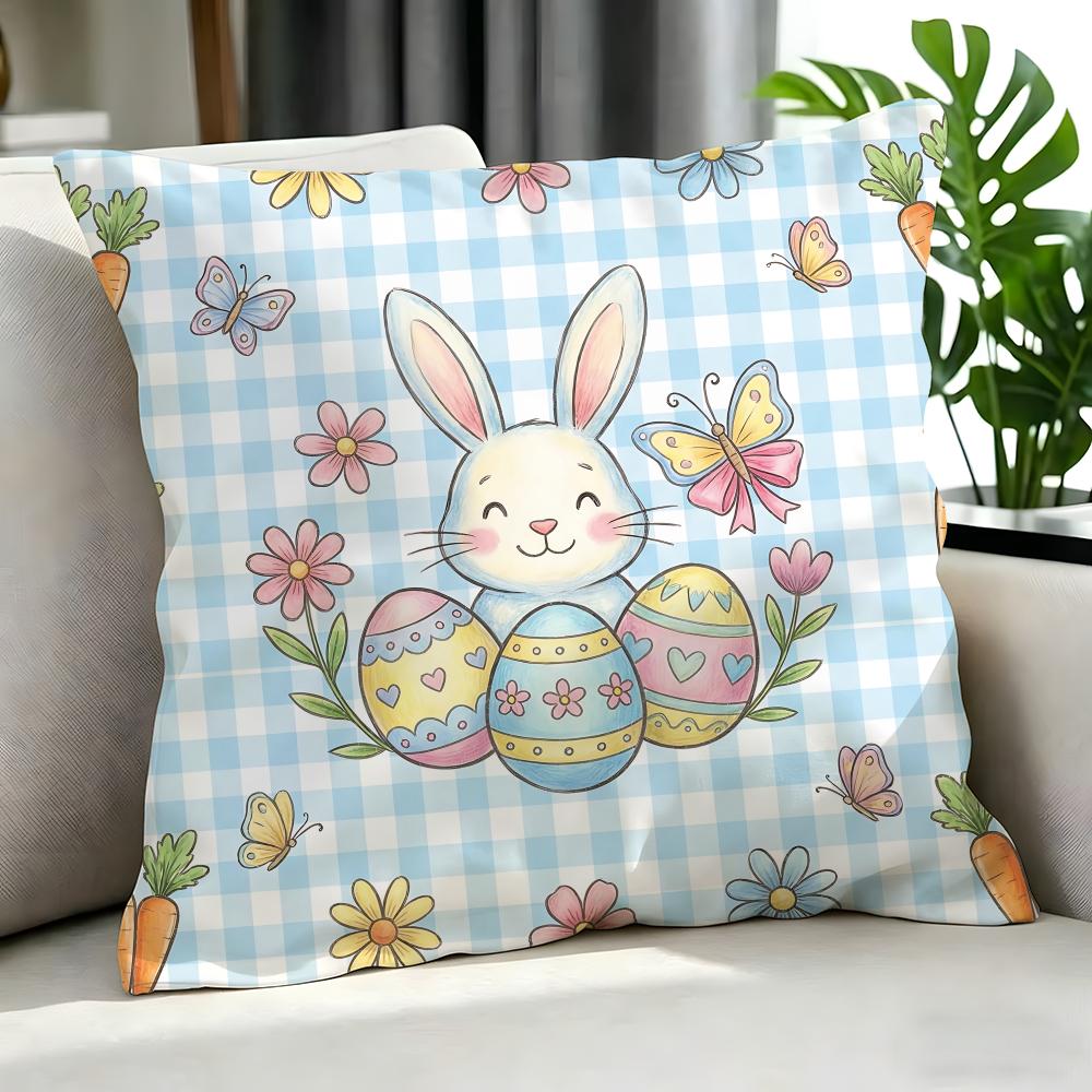 cute Sleeping Bunnies Pillow Cushion Cover Cushion Cover Set Pcs x x x Pillowcase Decorative Sofa Home Decor