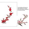 Fabric Applique for DIY Projects Cherry Blossom Patches Clothing, Vintage Plum Sewing Patches, Iron On Flower Jackets Floral Appliques Jeans
