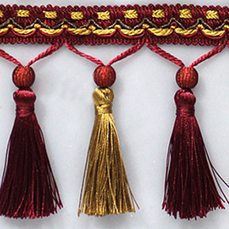 100cm Bordino con Nappe Bicolore Merletto da Cucito Bordure Pendente Frange Tende Cuscino Divano Tavolo Rivestimenti Decorazioni Accessori