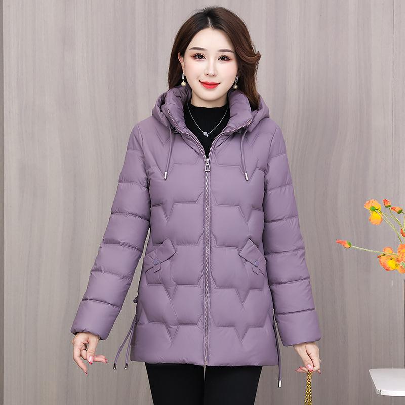 Down cotton jacket padded jacket women's mid-length Korean version slim slimming winter jacket padded jacket new in 2025
