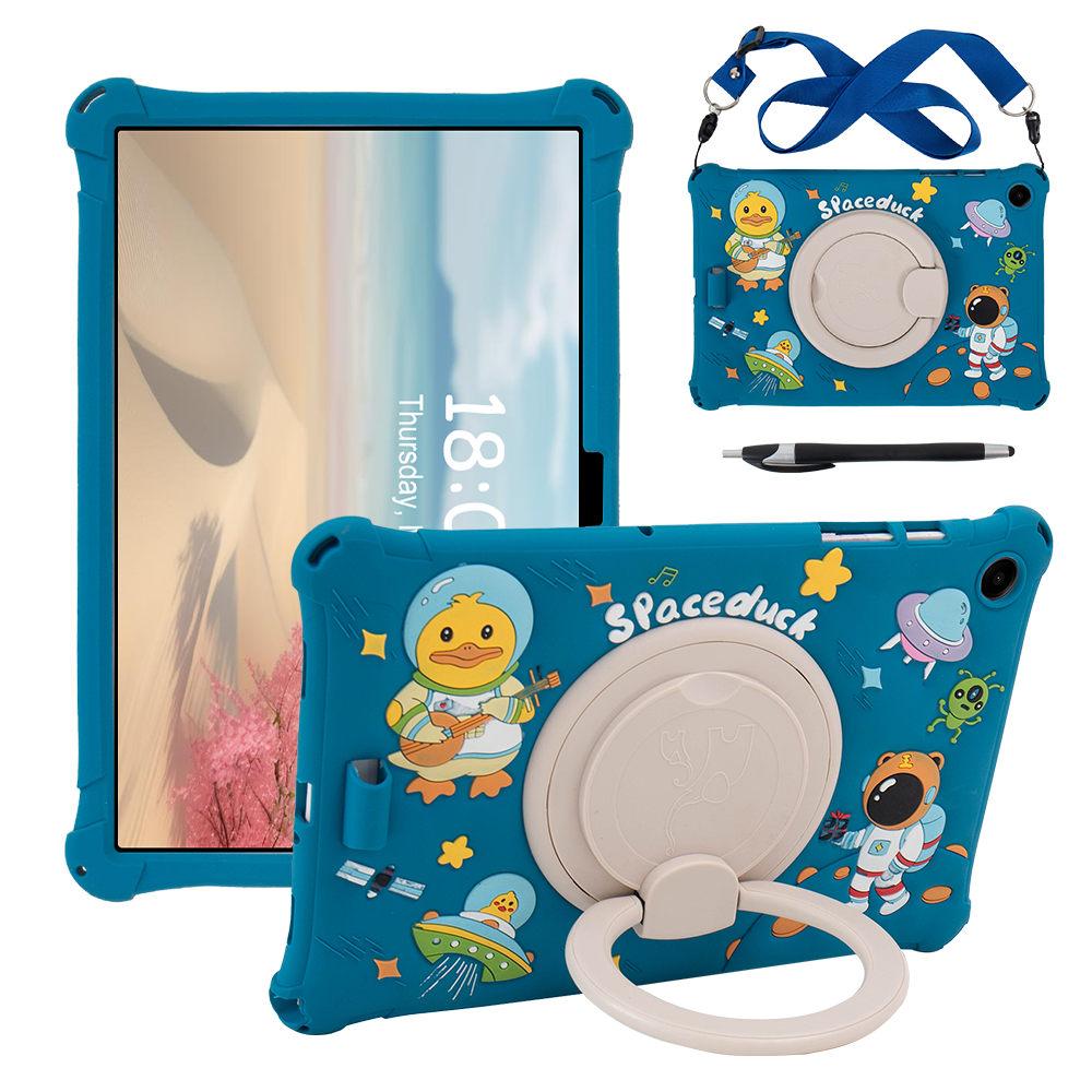 Funda Para For Samsung Tab A9 Plus Soft Rotating Stand Case A9+ SM-X210N/X216B 11inch Cartoon Protective Cover