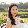 Trendy Vintage Baroque Crown Golden Shiny Queen Tiara Crown Hair Ornaments Alloy Ancient Greece Tiara Party