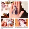 30Pcs Sweet Girl Theme Stickers PET Transparent Material Dreamy Colors Scrapbook Background Decor