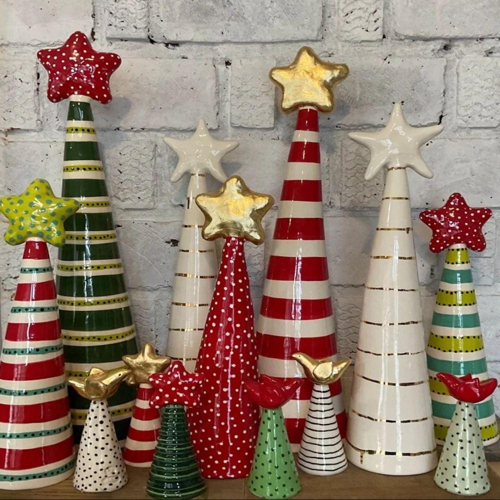 

Смола Різдвяна ялинка Прикраси Партія Xmas Tree Орнаменти Різдвяна ялинка Скульптури E