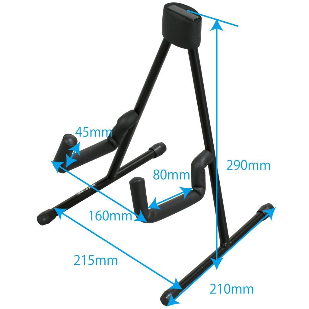 Kiktani Stand Black Ukulele/Violin US-03