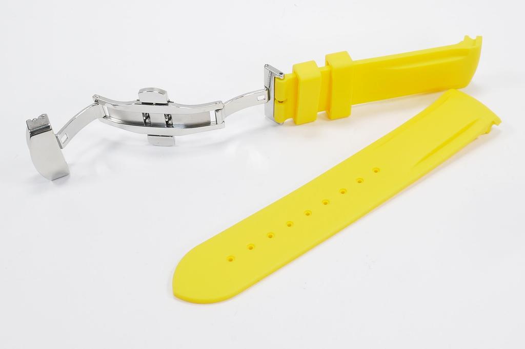 Swatch X OMEGA Exclusive Rubber Strap with D-Buckle (Yellow)