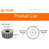 Spur Gear 1M-81T/82T/83T/84T/85T/86T/87T/88T/89T/90Teeth SC45# Carbon Steel Material Cylindrical Gear Transmission Accessories