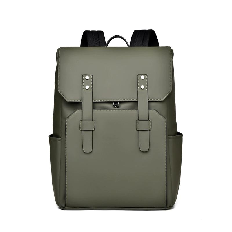 

Classic Business Work Black Leather Backpack Waterproof Bag School Bags Business Bacbackpack For Men
