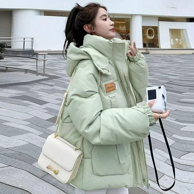 Oversize Bread Jacket Short Padded Jacket Autumn and Winter Jacket Thickened Hooded Padded Jacket