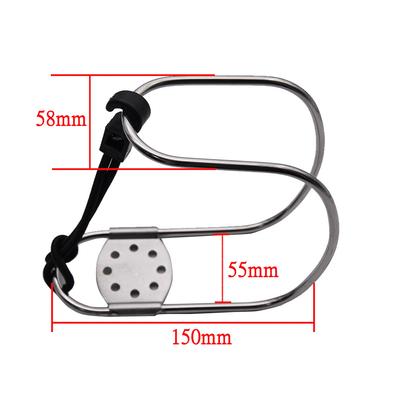 HD 1pc Stainless Steel Horseshoe Lifebuoy Bracket Life Buoys Ring With Plastic Mount Holder For Marine Boat Yacht