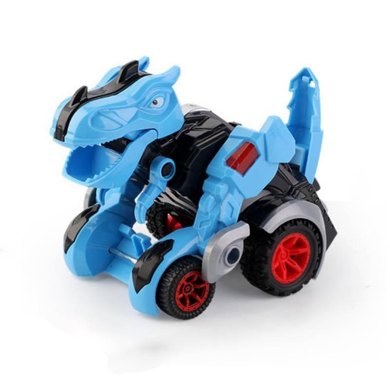 Morphing Impact Inertial Toy Dinosaur Car Model Tyrannosaurus Chariot Children