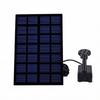 Solar Square Fountain Quiet Weather Proof 2W Solar Fountain Pump with Separate Solar Panel Extension Cord 5 Nozzles for