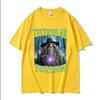 Schattenmagier Lustiges T-Shirt Hodenverdrehung Meme Grafik T-Shirt Männer Frauen Retro Gothic Übergroßes Kurzarm-T-Shirt Tops