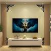 3D Acrylic Mirror Sticker Wallsticker 4pcs Self-adhesive Mirror Gold Sticker Cabinet Corner Decor Sticker Furniture Decoration