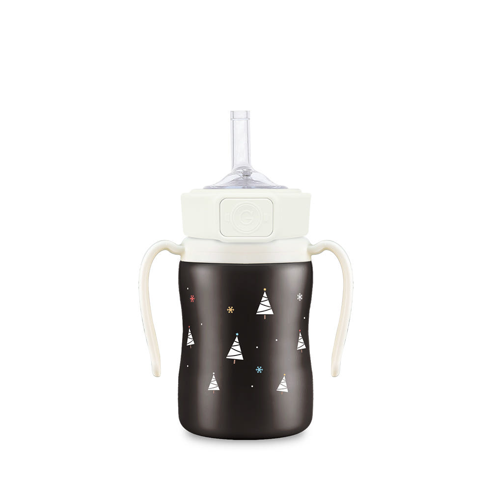 grosmimi Winter Edition One-Touch Stainless Steel Straw Cup (200ml)