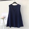 Maglione Pullover in Maglia da Donna per Primavera e Autunno Design Senza Maniche Scollo a V Maglia Sottogiacca