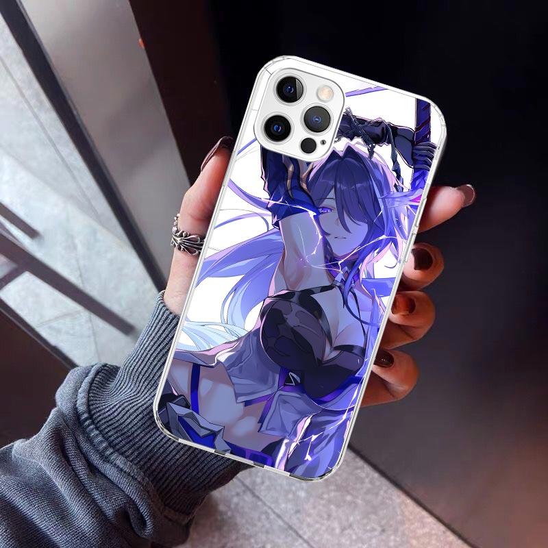 Honkai Star Rail Acheron Phone Case For iPhone 17 Air 11 13 Mini 14 15 Plus 16 12 Pro Max 16E SE 7 8 Pattern Soft TPU Back Cover