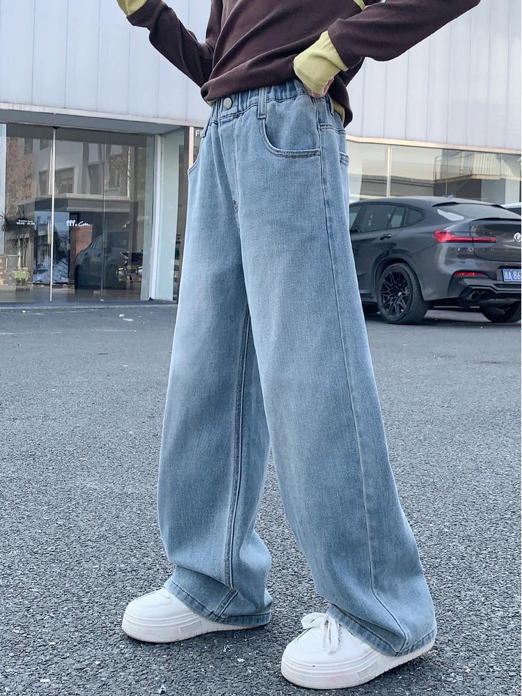 Girls' Spring 2026 Straight & Wide Leg Jeans – Kids' Casual Pants