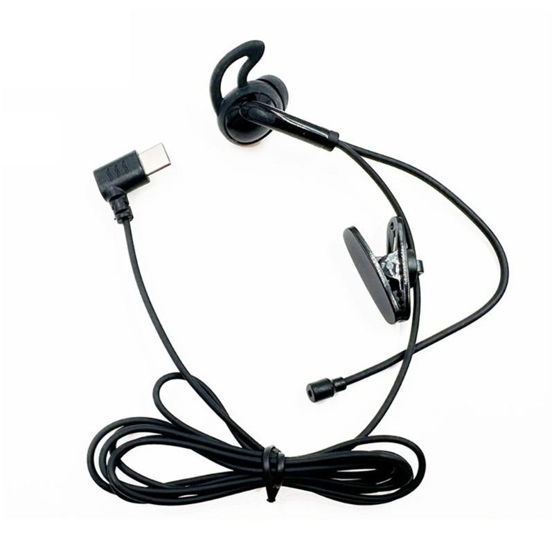 3.5mm/Type C in Ear Single-Side Earphones Mono Earbud Corded Headsets Headphone Single Side for MP3 MP4 Mobile Phones Notebook