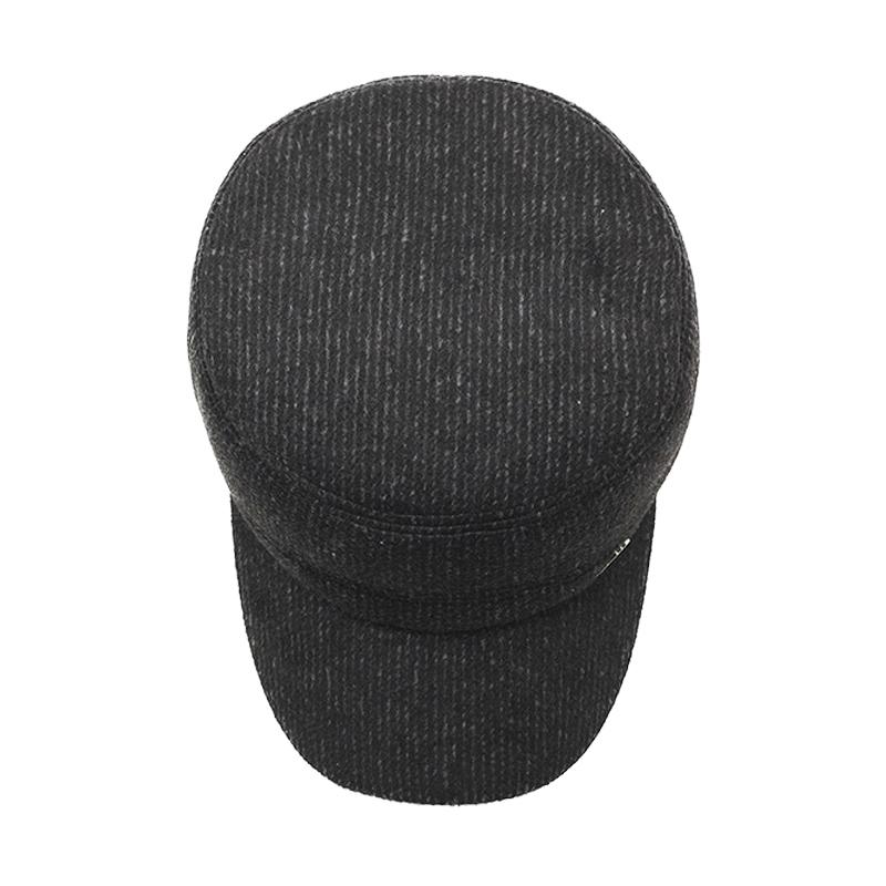 Zimní pánská čepice pro střední a starší osoby, ochrana sluchu, venkovní silná plochá čepice, táta