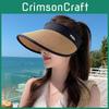 Summer Outdoor Sun Hat With Wide Brim And Breathable Straw Material For Women