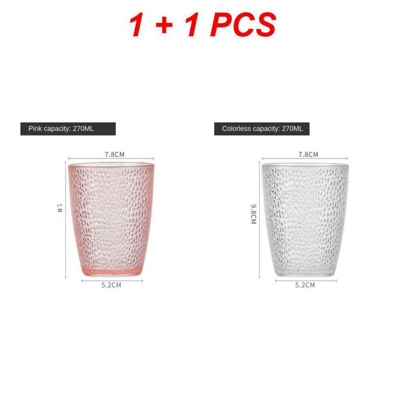 Acrylbruchsichere Trinkbecher Set Heimparty KTV Farbige Flachboden Bierkrug Stapelbar Restaurant Saft Kaffee Tee Wasserbecher