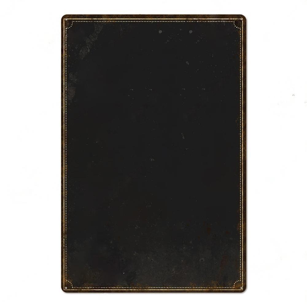 DIY Blank Base Plate Vintage Tin Signs Plaque Metal Wall Art Decor Plate for Home Bar Pub Coffee Shop