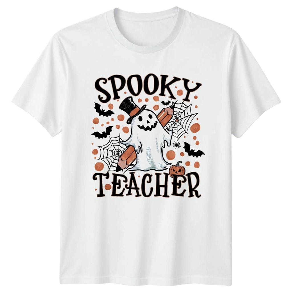 Spooky Teacher Halloween Holidays Unisexs Unisexs Graphic Tee Unisex Top