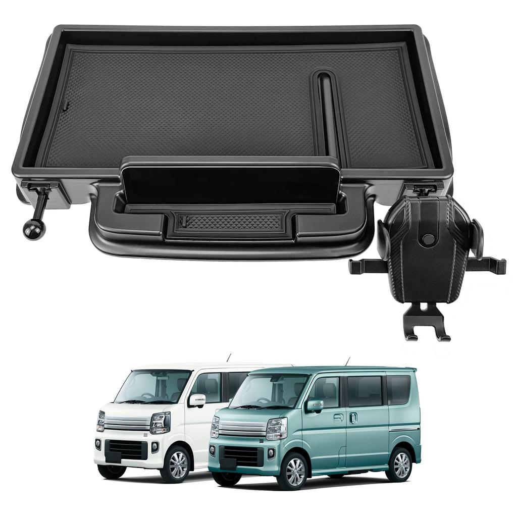 TELLIKA Dashboard Tray for Every Every Car Storage Dashboard Tray with Smartphone Storage and Small Item Made of ABS Custom Design for Car Interior