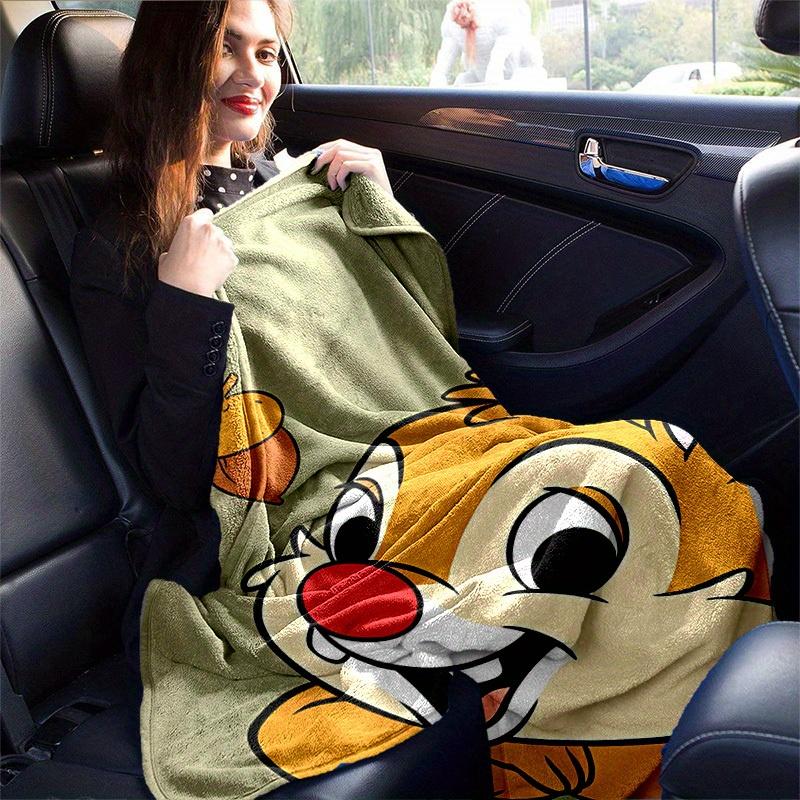 1pc,Disney Chipmunk Acorn Throw Blanket Cute Cartoon Animal Home Decorative Blankets for Couch, Sofa, Bed, Car, Travel, Camping, Office Nap, Gift
