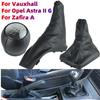 5 Speed For Opel Vauxhall Astra II G Zafira A 1998-2010 Gear Shift Knob With Gaiter Boot Cover Handbrake Case Cars Accessories