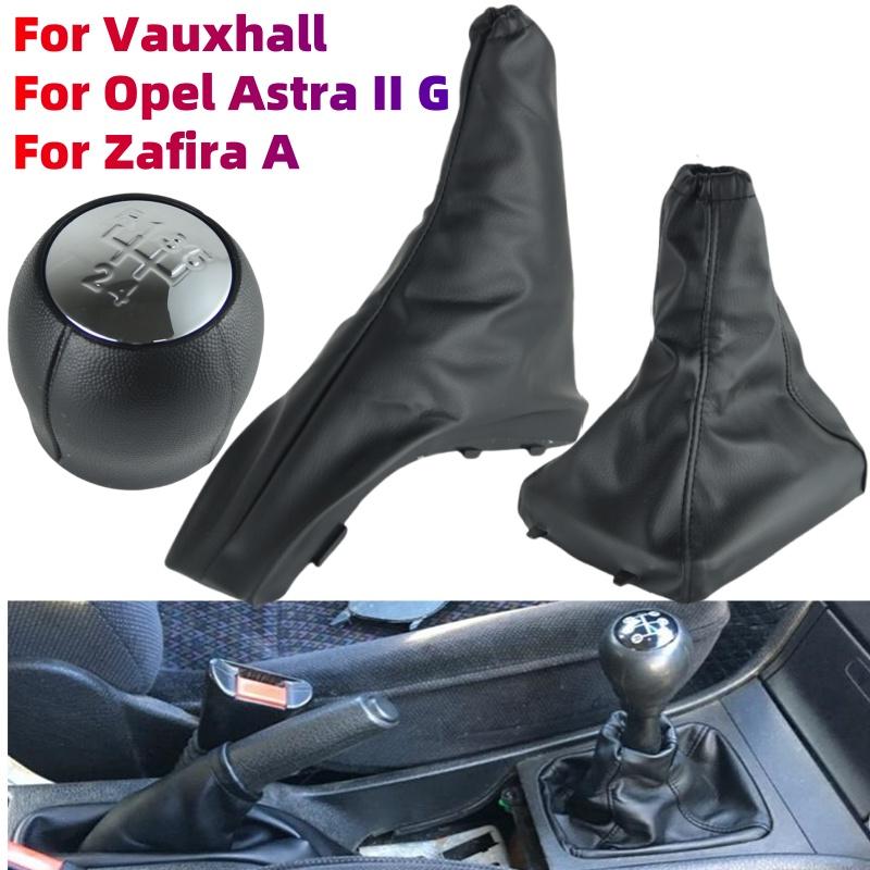 5 Speed For Opel Vauxhall Astra II G Zafira A 1998-2010 Gear Shift Knob With Gaiter Boot Cover Handbrake Case Cars Accessories