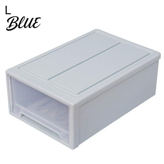 Household Plastic Transparent Container Organizer Storage Box Stackable Drawer
