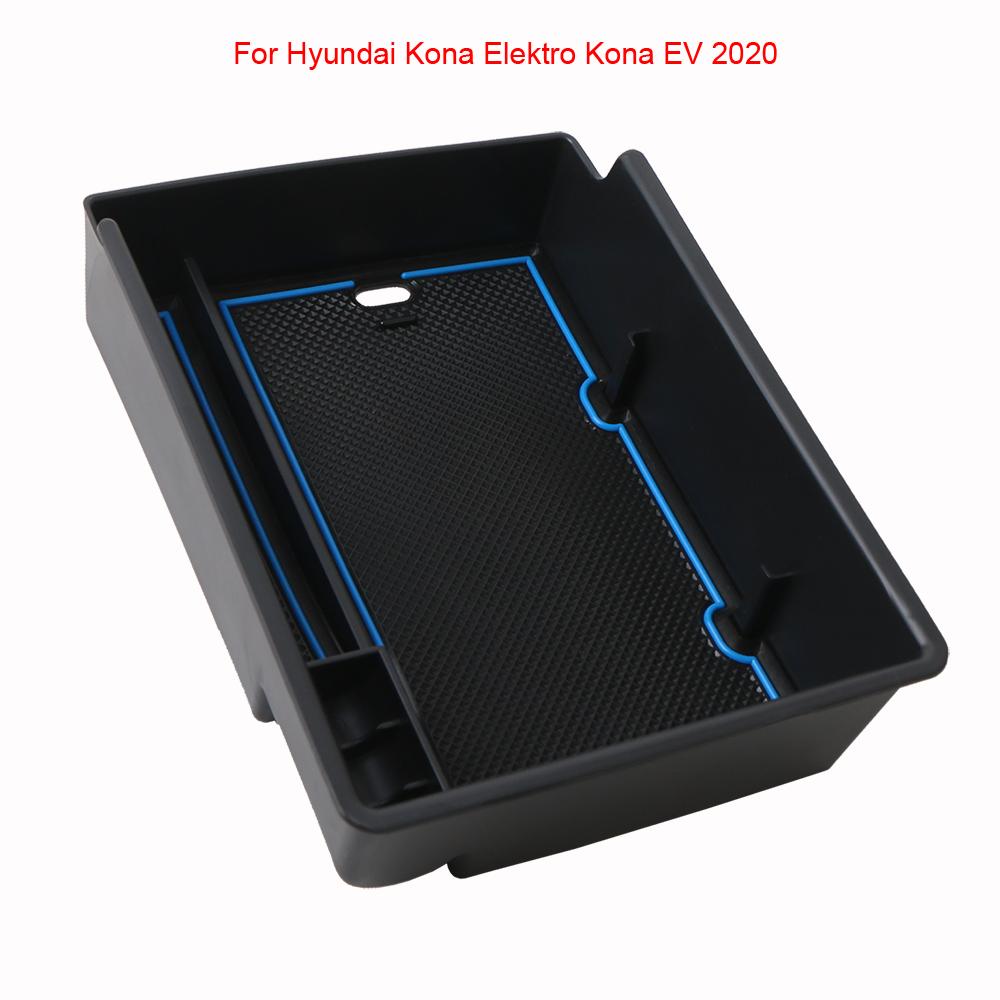Car Central Armrest Storage Box Holder For Hyundai Kona Elektro Kona EV  Center Console Organizer Tidying