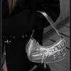 Vintage Shoulder Bag Metal-Studded Oil Wax Leather Bag Motorcycle Bag Cool For Trendy Events Fashion Street Daily Commute
