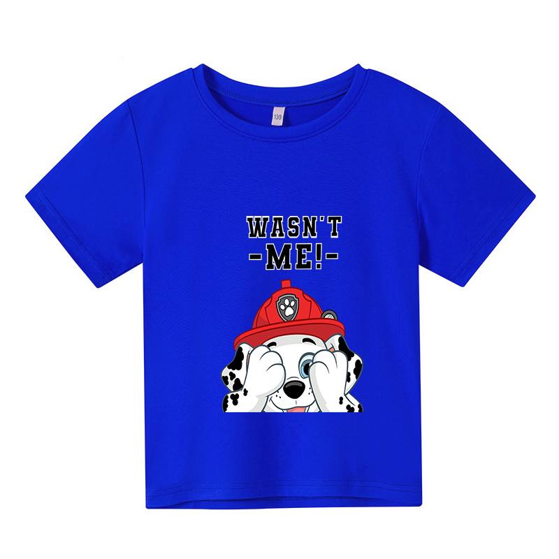 Moda 2025 Dzieci Urocze Ubrania Psi Patrol Dziecięcy Letni T-shirt Niemowlęcy Chłopięcy Kreskówkowy T-shirt Małe Dziewczynki Krótki Rękaw Casualowe Topy
