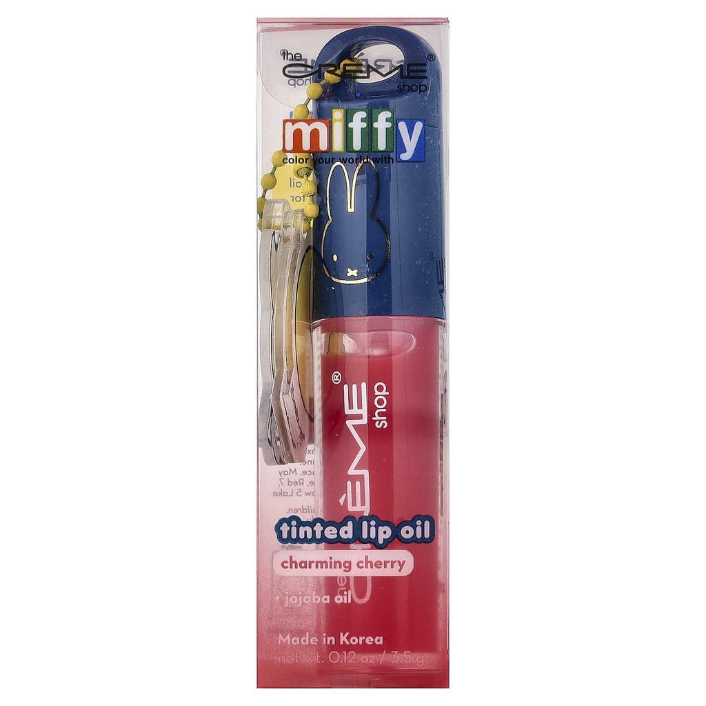 The Creme Shop, Miffy, Tinted Lip Oil, Charming Cherry, 3.5 g (0.12 oz)