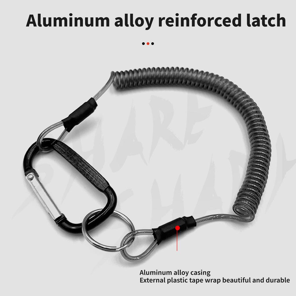 Tragbarer Fischgreifer Zange Kunststoff Fischgreifer mit Lanyard Schlüsselanhänger Halter Fischhalter Angelwerkzeug Langlebig