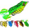 Promotion Factory Price Soft Wood and Silicone Frog Minnow Lure 5g 9g 13g 17.5g Artificial Bait for Trout and Carp Fishing