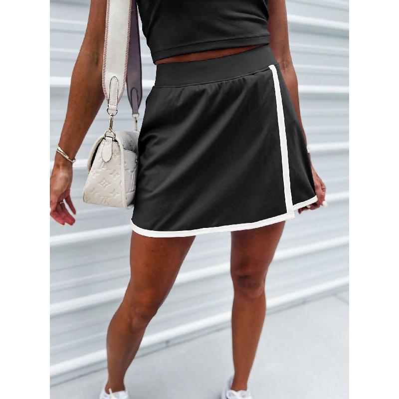 2026 Women's Sexy Camisole Top and Anti-Exposure Skirt Two-Piece Set In Contrasting Colors for Women